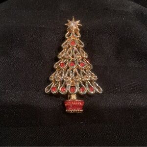 Christopher Radko Gold-Tone Filigree Brooch - Elegant Women's Jewelry